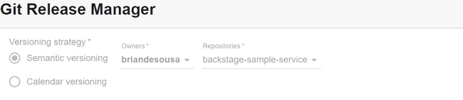 Pre-selected repository