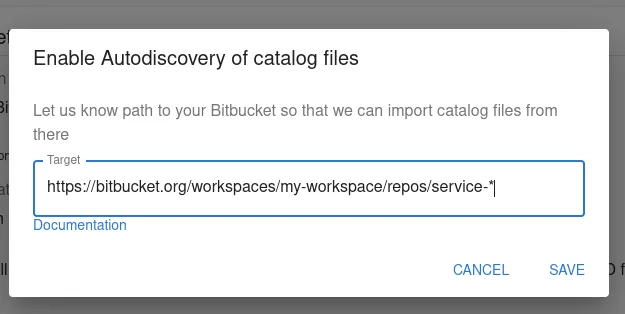 Bitbucket autodiscovery configuration