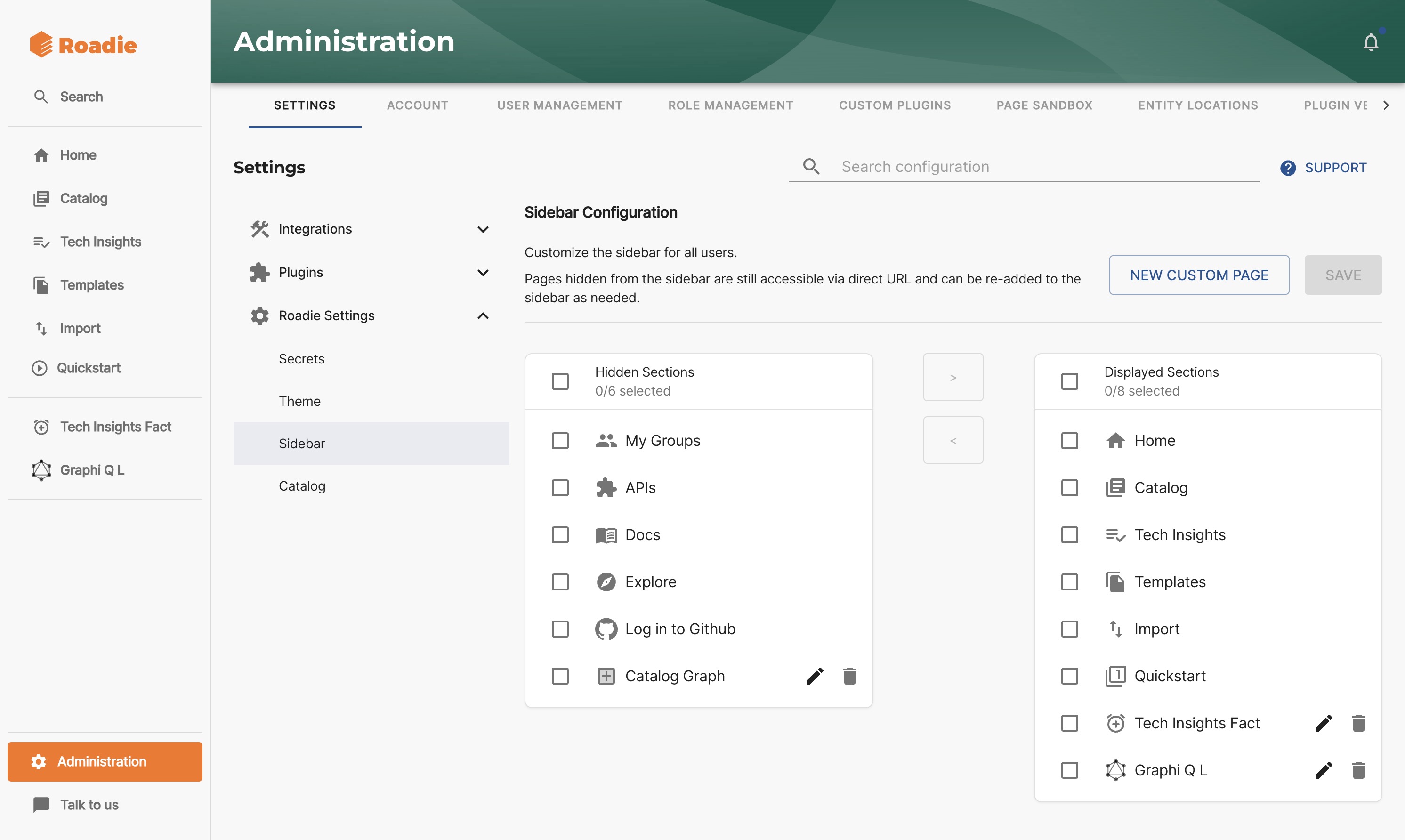 Edit Sidebar Page - after