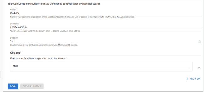 Confluence Search Indexing Configuration