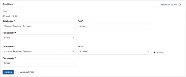 Check Condition section fields