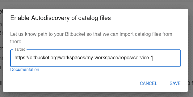 Bitbucket autodiscovery configuration