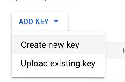 create new key