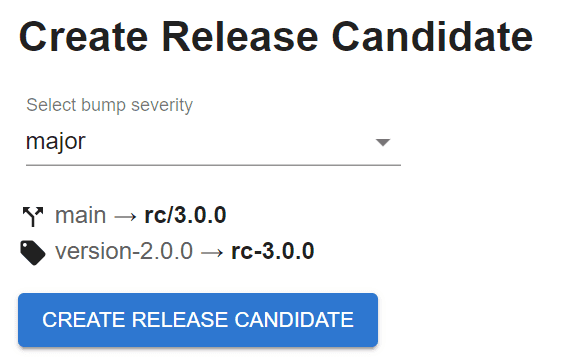 promote a release candidate