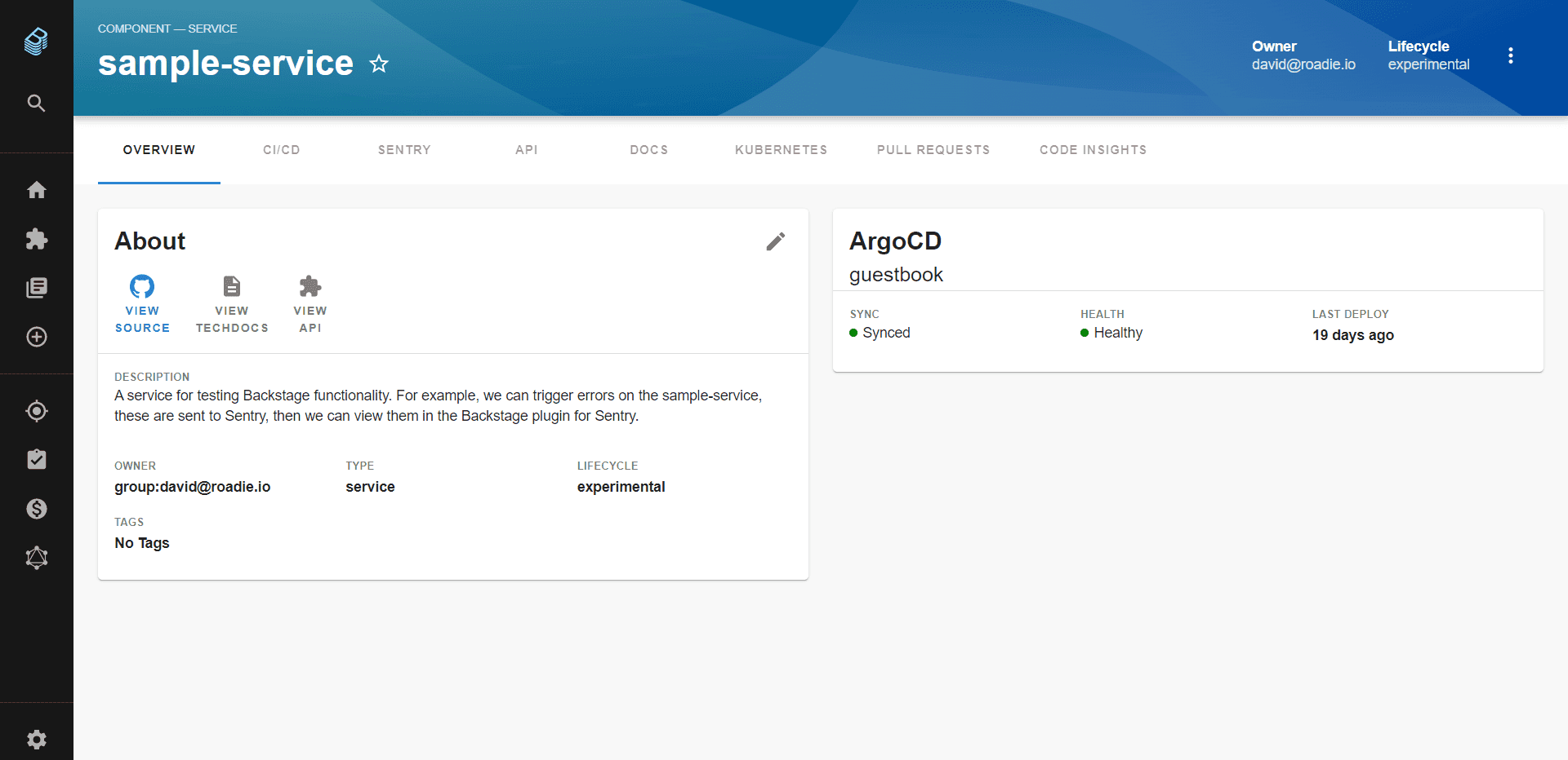 A preview of Argo CD overview widget including kubernetes pod status.