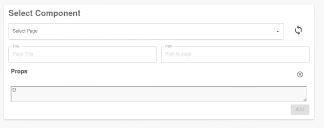 A form displaying options to configure a new Sandbox Page